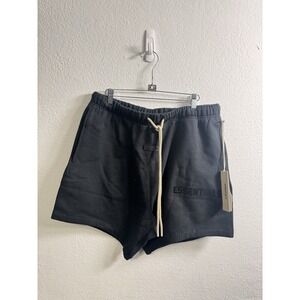 Essentials Fear Of God Jet Black Shorts -Size Large - New With Tags 🏷️